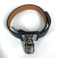 HERMES O'Celery Double Tour Accessories bangle Bracelet Leather Black/SilverHardware Used