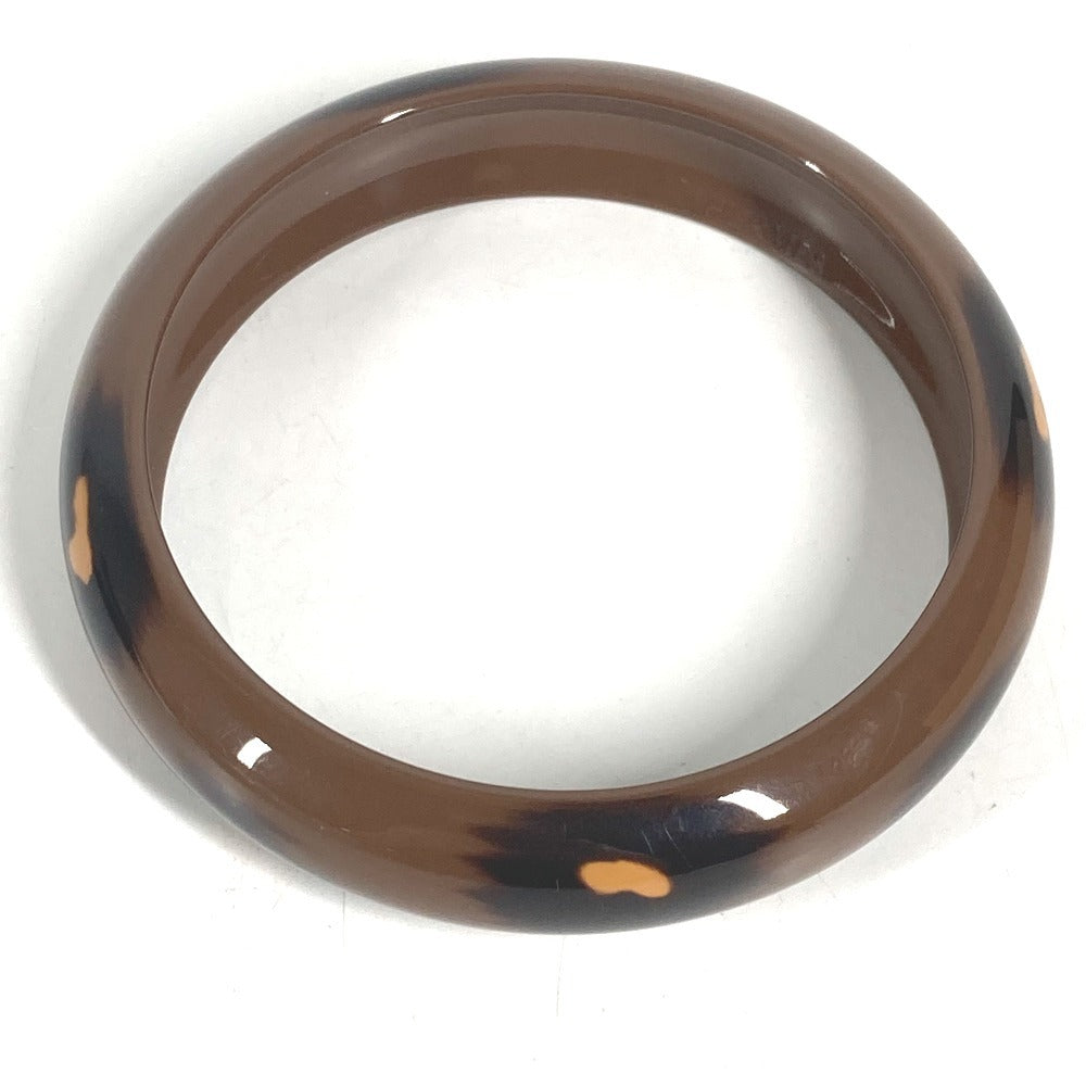 HERMES Ferran PM Ferran PM Leopard Accessories bangle Bracelet lacquer Brown Used