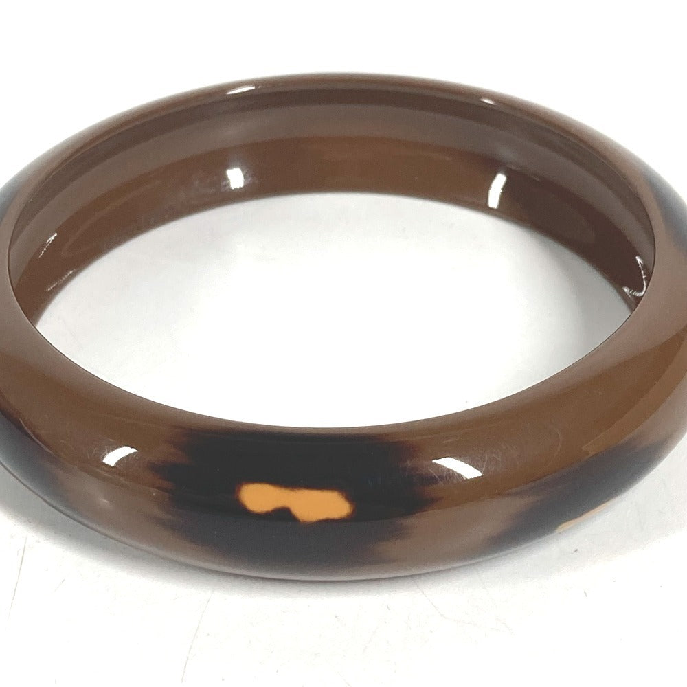 HERMES Ferran PM Ferran PM Leopard Accessories bangle Bracelet lacquer Brown Used