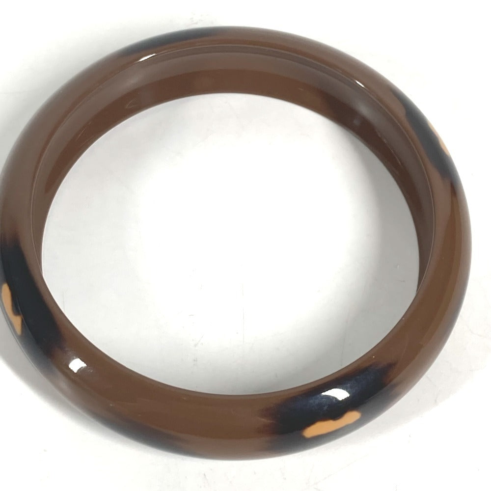 HERMES Ferran PM Ferran PM Leopard Accessories bangle Bracelet lacquer Brown Used