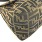 FENDI Mamma Baguette Logo bag flap shawl Shoulder Bag Canvas/Leather Brown Used