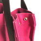 HERMES Sac de Plage Nomade PM Bag, Tote Bag with Pouch, Vertical Tote Hand Bag Canvas pink/Brown Used