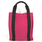 HERMES Sac de Plage Nomade PM Bag, Tote Bag with Pouch, Vertical Tote Hand Bag Canvas pink/Brown Used
