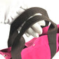 HERMES Sac de Plage Nomade PM Bag, Tote Bag with Pouch, Vertical Tote Hand Bag Canvas pink/Brown Used
