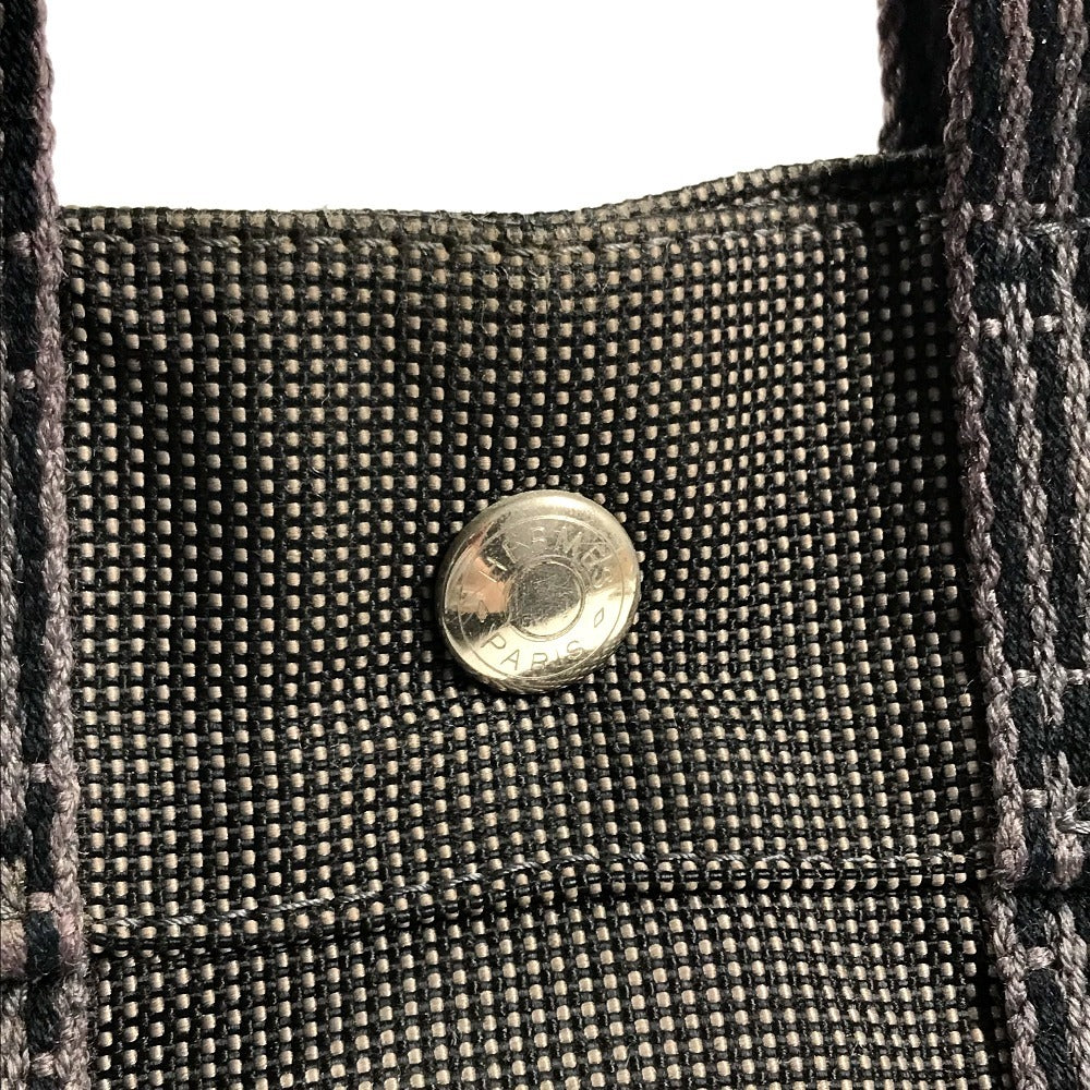 HERMES Her Line Tote PM Bag Tote Bag Hand Bag Canvas gray Used