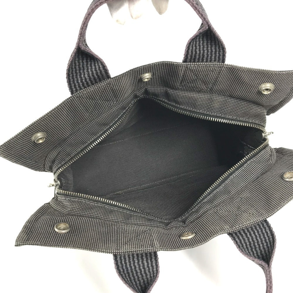 HERMES Her Line Tote PM Bag Tote Bag Hand Bag Canvas gray Used