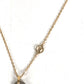 LOUIS VUITTON M63141 Monogram Necklace Nanogram Necklace Nanogram Pendant, Accessory, Jewelry, Chain Necklace Necklace Metal Gold/Silver Used