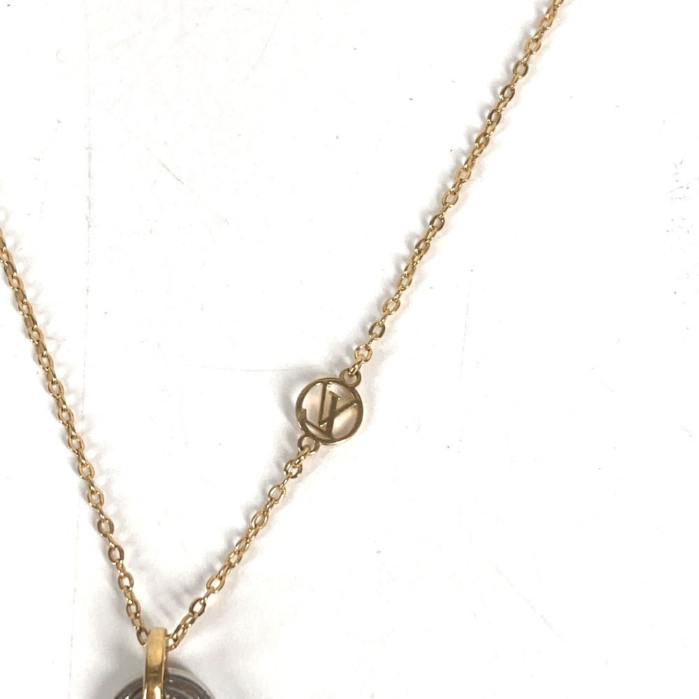 LOUIS VUITTON M63141 Monogram Necklace Nanogram Necklace Nanogram Pendant, Accessory, Jewelry, Chain Necklace Necklace Metal Gold/Silver Used