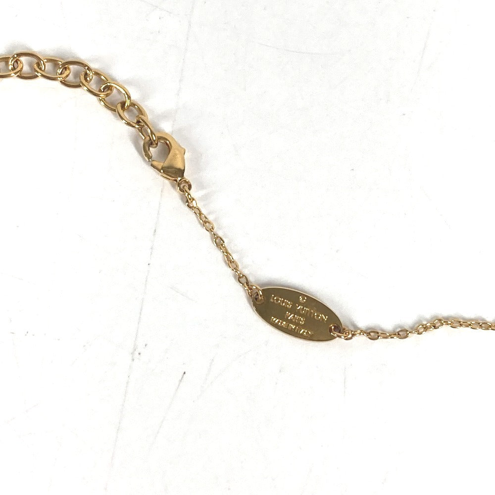 LOUIS VUITTON M63141 Monogram Necklace Nanogram Necklace Nanogram Pendant, Accessory, Jewelry, Chain Necklace Necklace Metal Gold/Silver Used