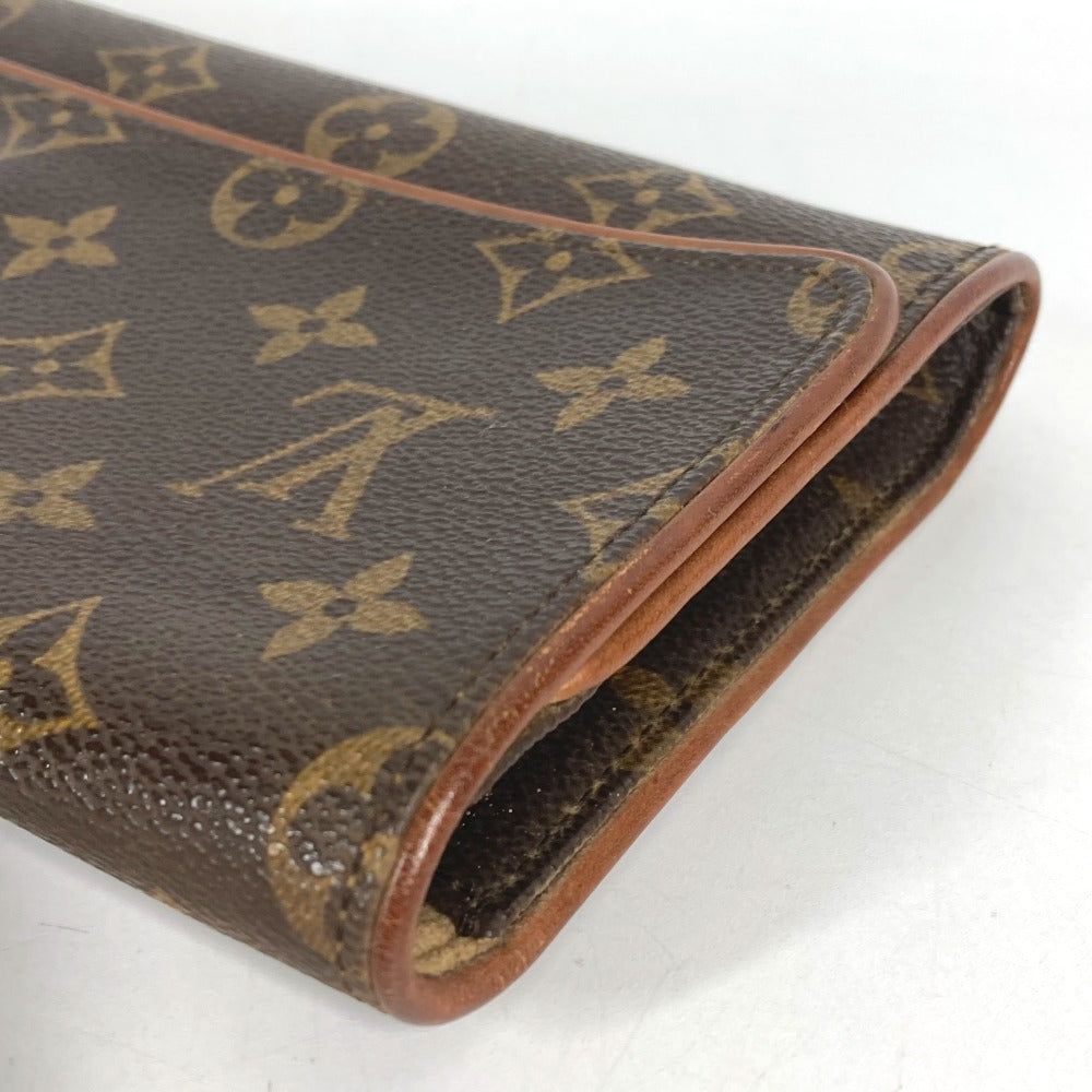 LOUIS VUITTON M51852 Monogram Pochette Twin GM Pochette Twin GM Bag, 2-way Clutch Bag, Pochette Mini Bag Shoulder Bag Brown Used