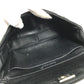 CHANEL W face CC CC Mark Logo Double Flap bag flap shawl Shoulder Bag cotton Black/SilverHardware Used