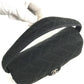 CHANEL W face CC CC Mark Logo Double Flap bag flap shawl Shoulder Bag cotton Black/SilverHardware Used