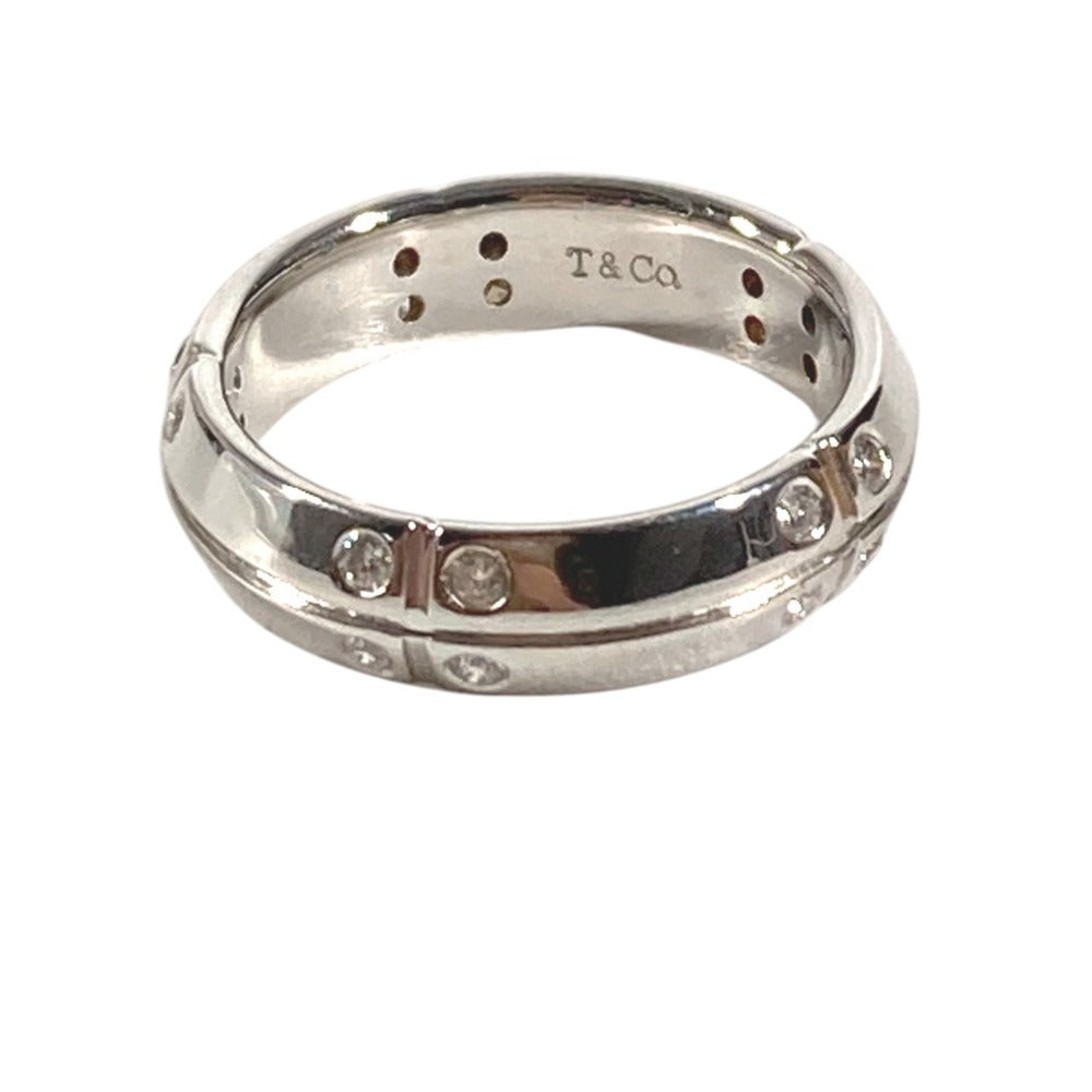 TIFFANY&Co. K18 Gold 18K Streamerica Diamond 20P Accessory Jewelry Ring WG750 Silver Used