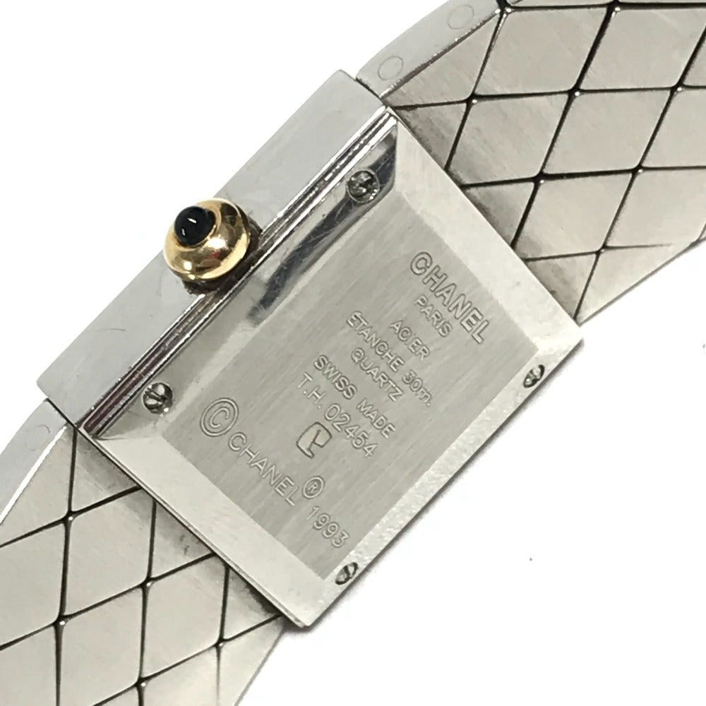 CHANEL H0475 combination Matelasse Logo Quilted Quartz Women's Watch Wristwatch SS/YG / SS/YG Silver/Gold Used