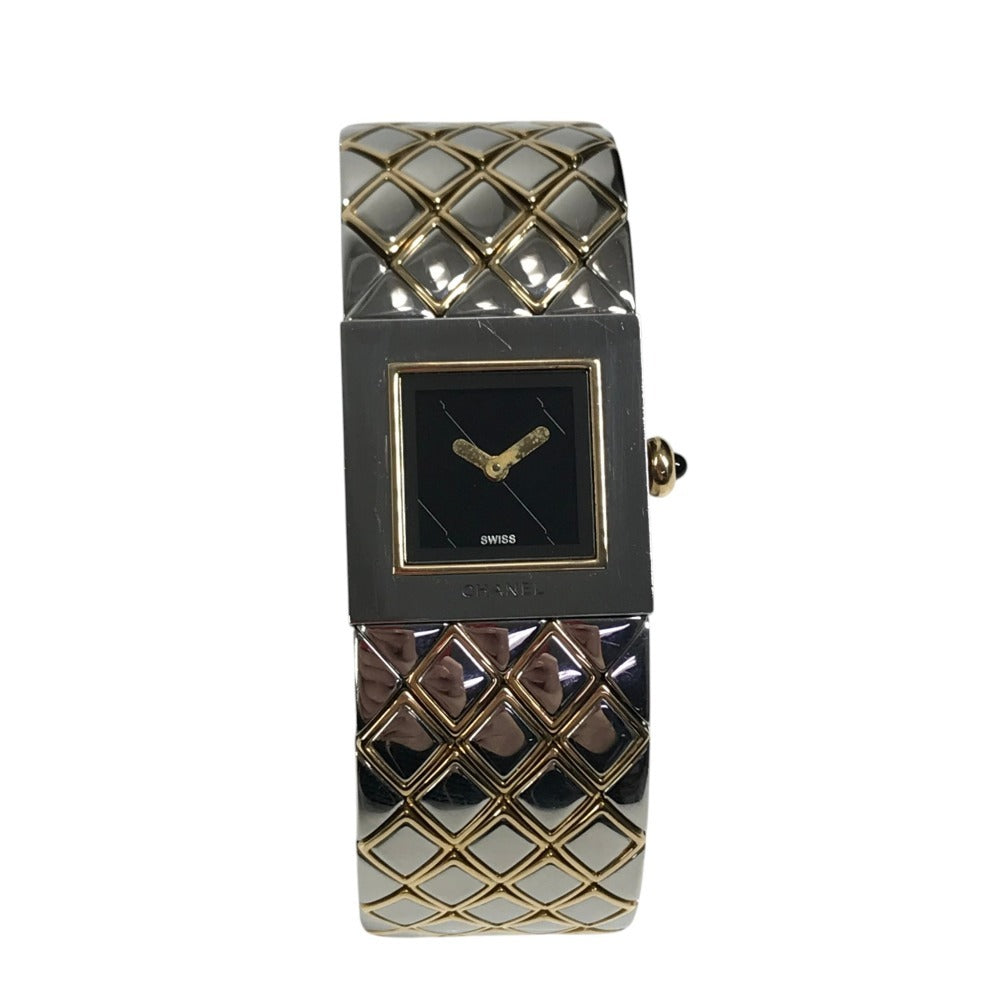 CHANEL H0475 combination Matelasse Logo Quilted Quartz Women's Watch Wristwatch SS/YG / SS/YG Silver/Gold Used
