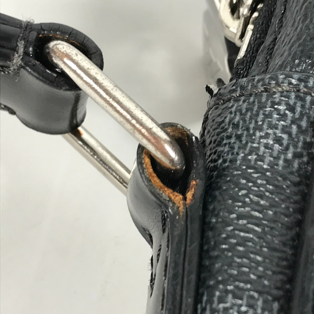 LOUIS VUITTON ダミエグラフィットマップ ダヌーブ PM NM カバン 斜め掛け ポシェット ショルダーバッグ ダミエグラフィットキャンバス メンズ ブラック