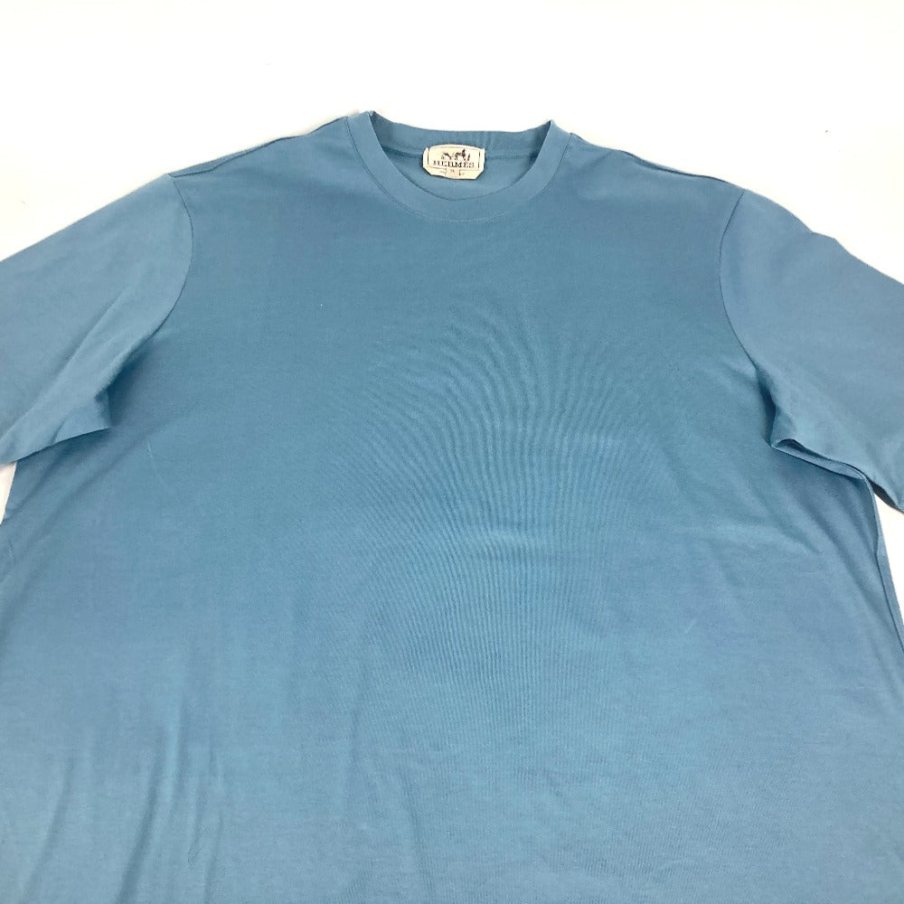 HERMES Piqures Sellie カットソー トップス アパレル 半袖Ｔシャツ コットン メンズ ブルー