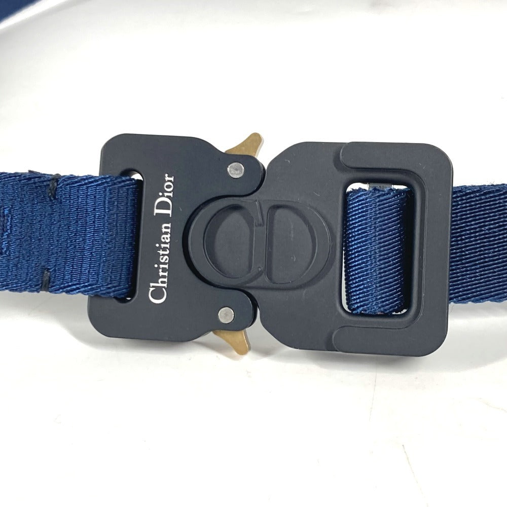 Dior Logo Gacha Belt, Unisex Canvas Belt, Navy