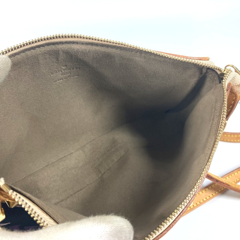 LOUIS VUITTON M92648 モノグラムマルチカラー ポシェットアクセソワール カバン 斜め掛け ポシェット スタッズ ショルダーバッグ モノグラムマルチカラーキャンバス レディース ノワール ブラック - brandshop-reference