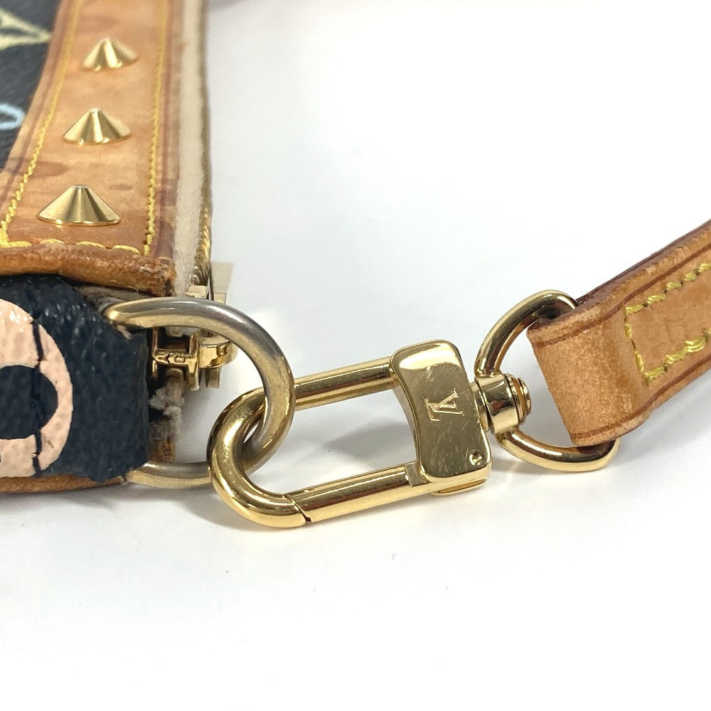 LOUIS VUITTON M92648 モノグラムマルチカラー ポシェットアクセソワール カバン 斜め掛け ポシェット スタッズ ショルダーバッグ モノグラムマルチカラーキャンバス レディース ノワール ブラック - brandshop-reference