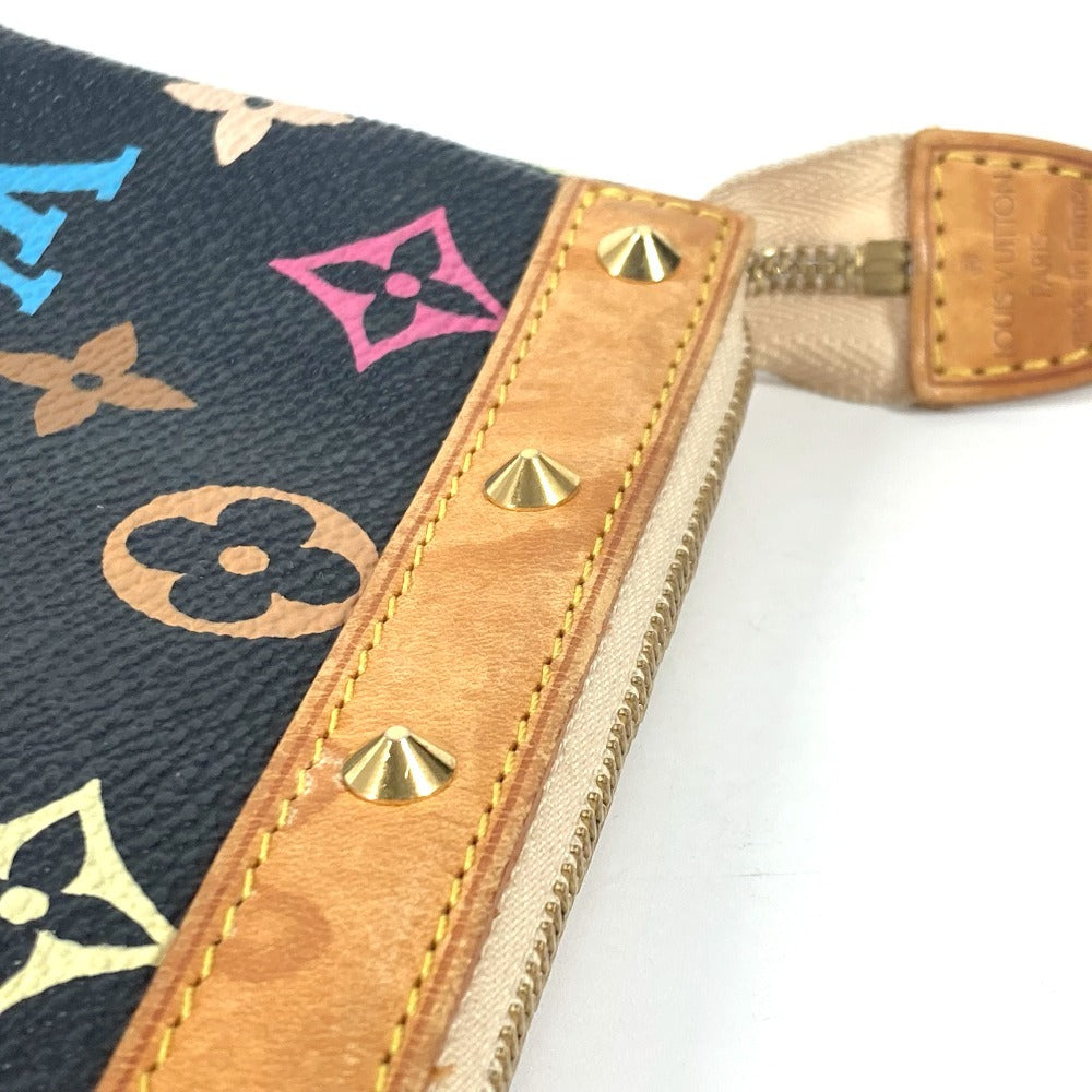LOUIS VUITTON M92648 モノグラムマルチカラー ポシェットアクセソワール カバン 斜め掛け ポシェット スタッズ ショルダーバッグ モノグラムマルチカラーキャンバス レディース ノワール ブラック - brandshop-reference