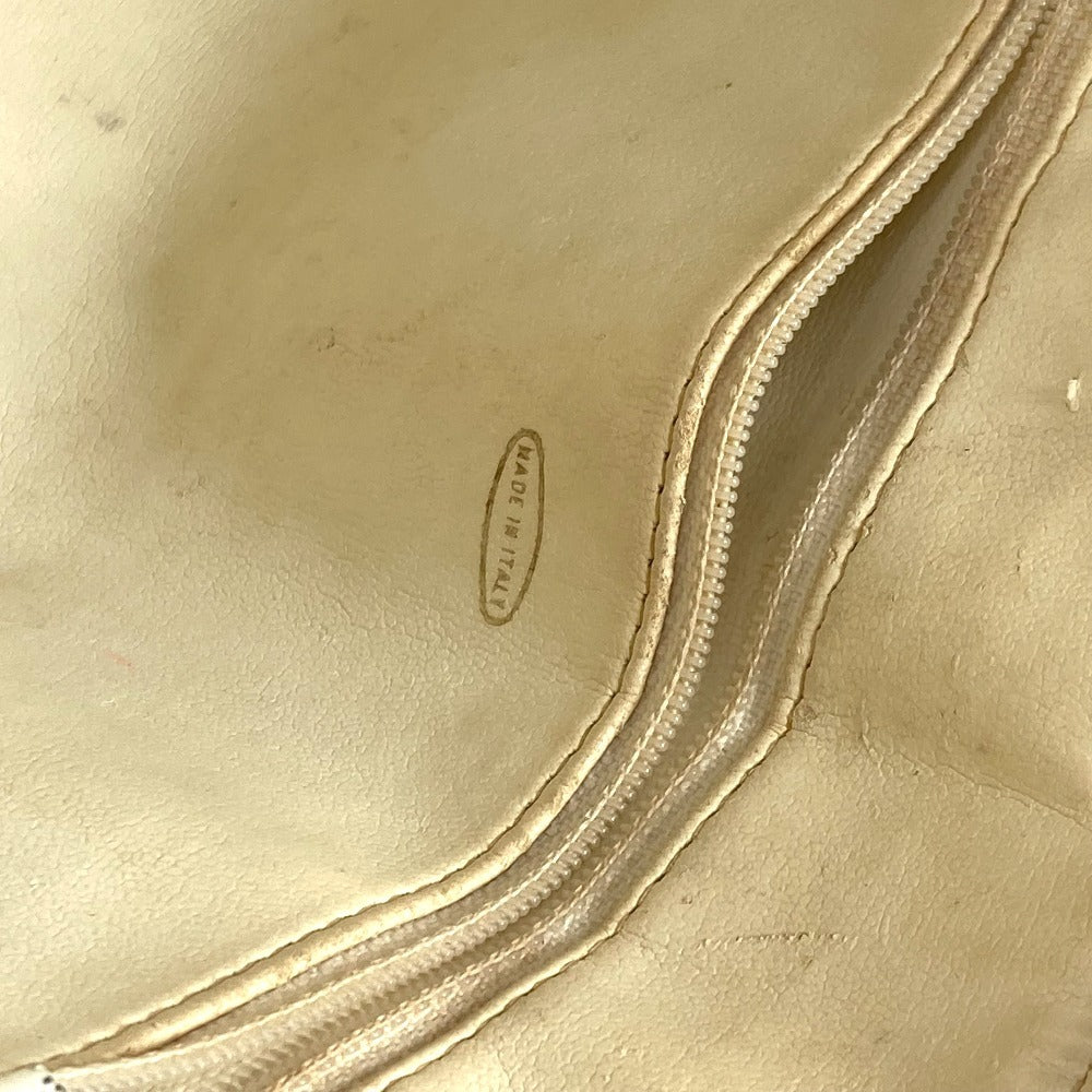 CHANEL ヴィンテージ マトラッセ キルティング ロゴ ロゴ Wチェーンバッグ 肩掛け ショルダーバッグ レザー レディース ホワイト - brandshop-reference