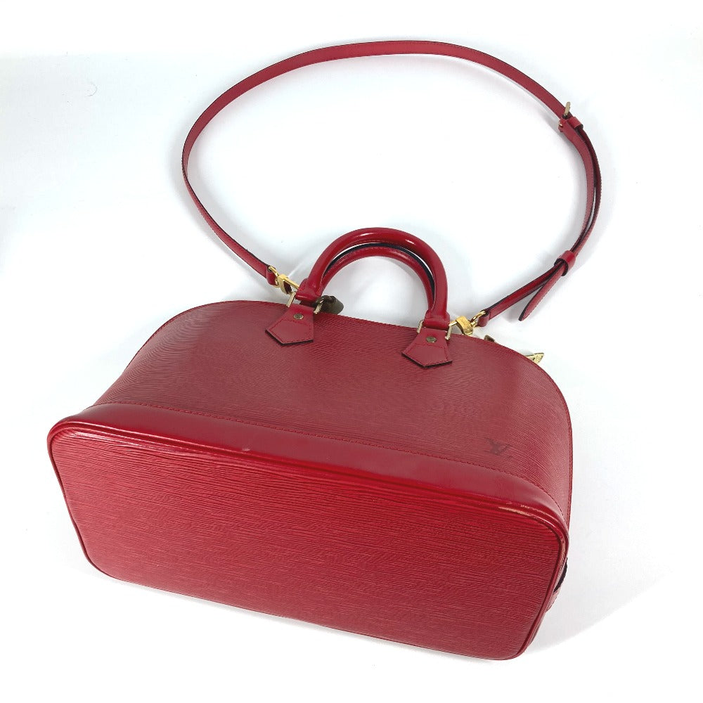LOUIS VUITTON M52147 Epi Alma 백 2WAY 백 숄더 백 크로스 바디 핸드백 Epi 가죽 여성 레드