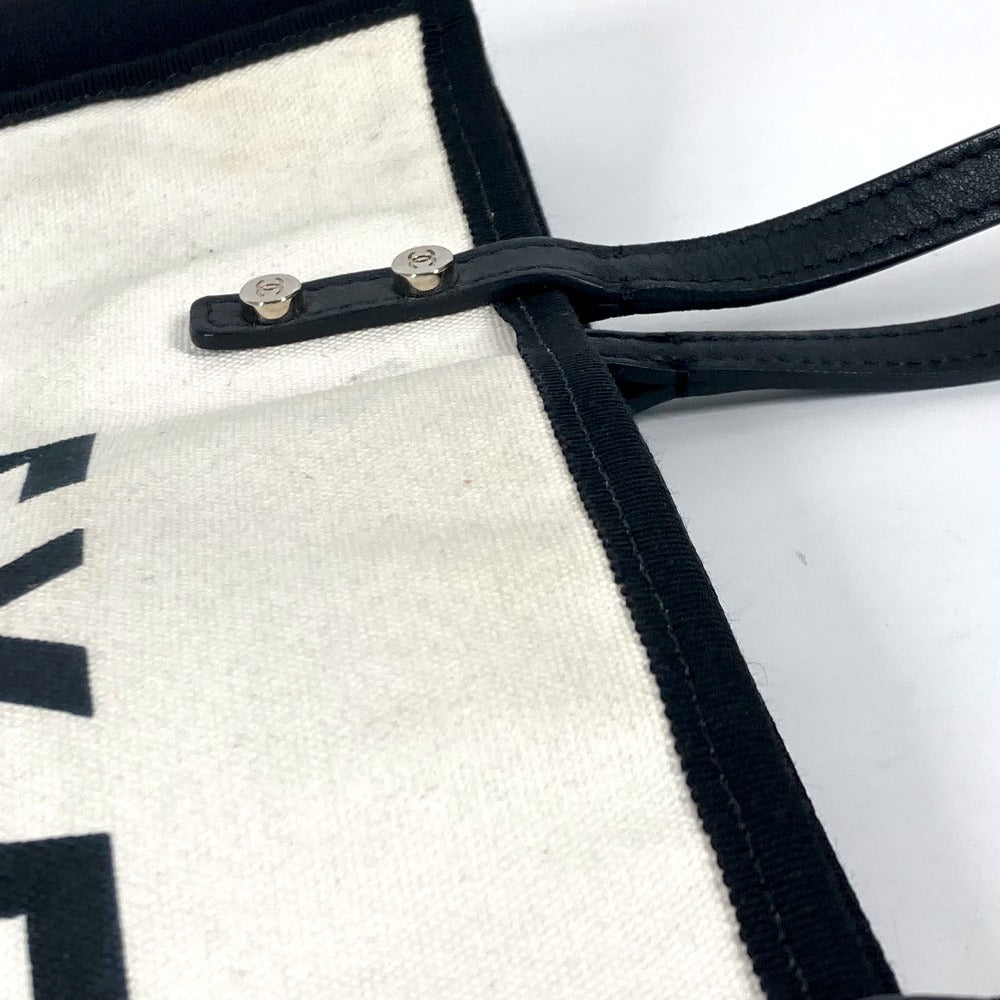 CHANEL レッツ レモン ストレート トートバッグ カバン 肩掛け  ショルダーバッグ キャンバス/レザー レディース ブラック - brandshop-reference