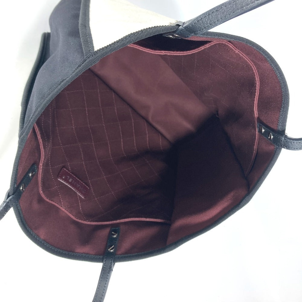 CHANEL レッツ レモン ストレート トートバッグ カバン 肩掛け  ショルダーバッグ キャンバス/レザー レディース ブラック - brandshop-reference