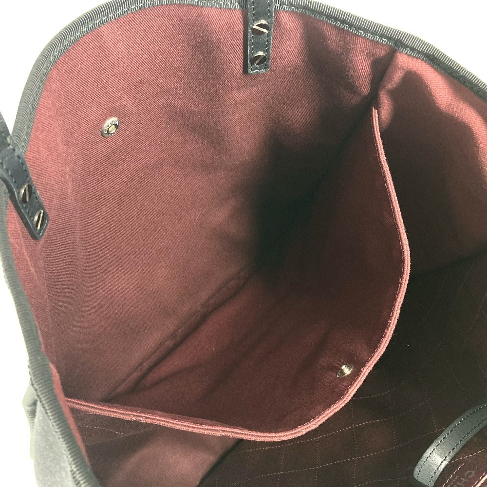 CHANEL レッツ レモン ストレート トートバッグ カバン 肩掛け  ショルダーバッグ キャンバス/レザー レディース ブラック - brandshop-reference