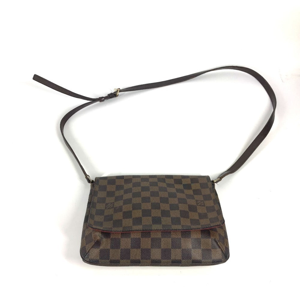 LOUIS VUITTON N51301  ダミエ ミュゼット・タンゴ ロング カバン 斜め掛け フラップ ポシェット ショルダーバッグ ダミエキャンバス レディース エベヌ ブラウン - brandshop-reference