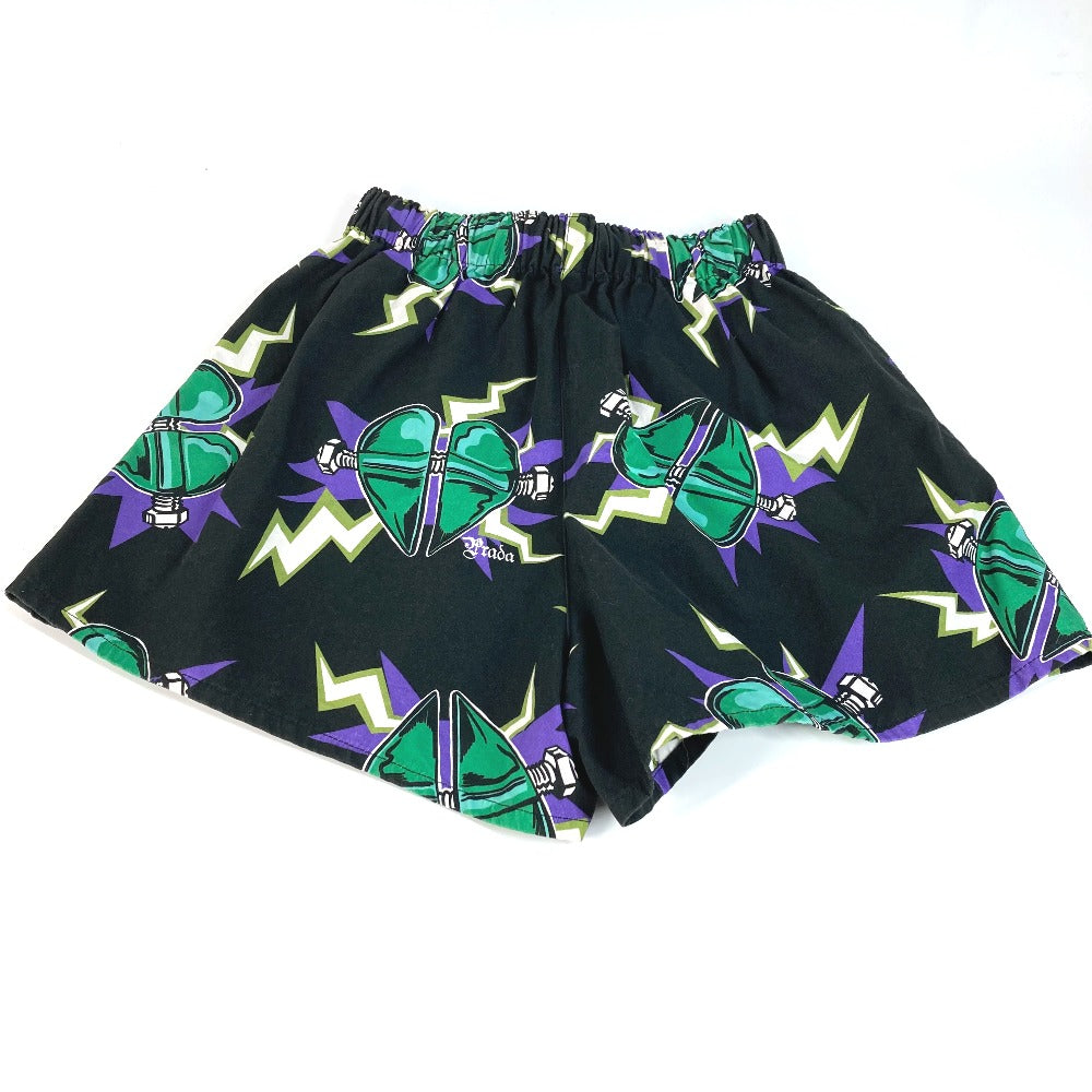 PRADA フランケン ロゴ ハーフパンツ ズボン アパレル ボトムス ショートパンツ コットン レディース ブラック - brandshop-reference
