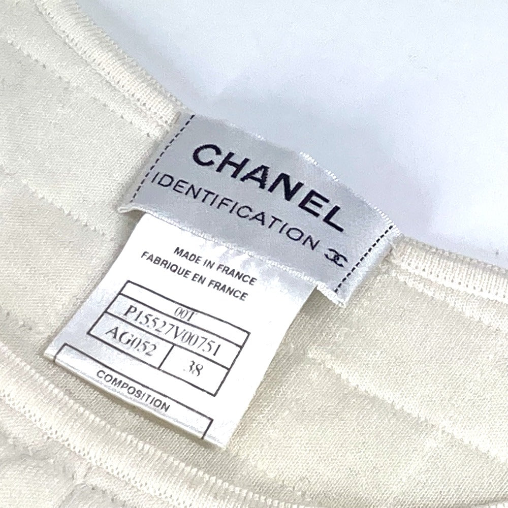 CHANEL 00T キルティング CC ココマーク アパレル ノースリーブ トップス タンクトップ コットン レディース ホワイト - brandshop-reference