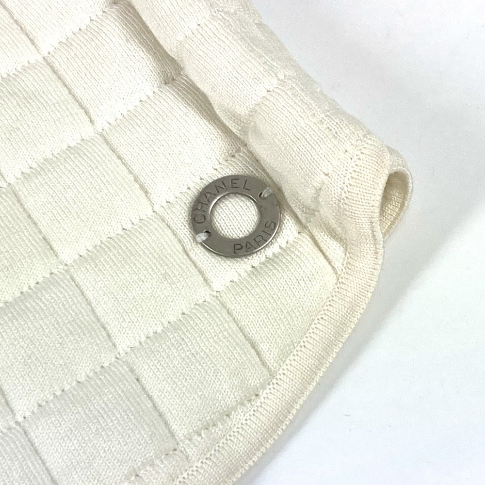 CHANEL 00T キルティング CC ココマーク アパレル ノースリーブ トップス タンクトップ コットン レディース ホワイト - brandshop-reference