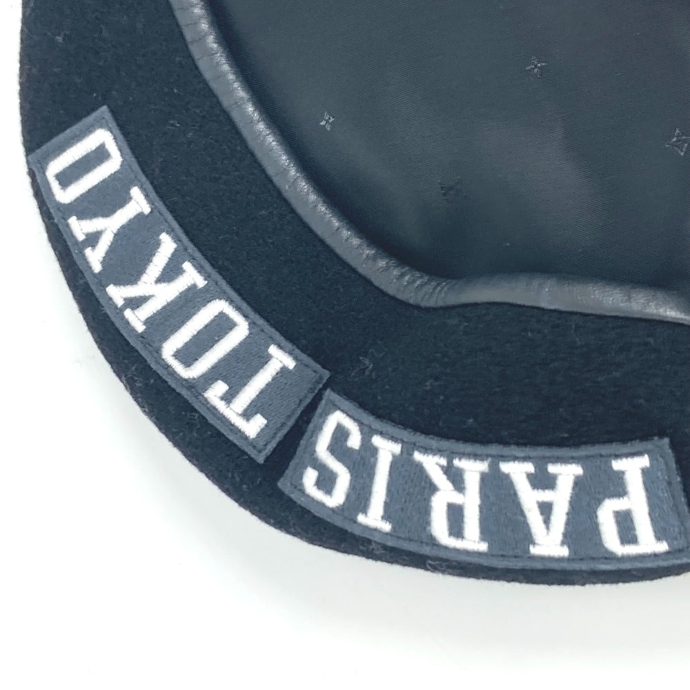 LOUIS VUITTON M73748 FRAGMENT フラグメント パリストーキョーワッペン 帽子 ベレー帽 ウール メンズ ブラック - brandshop-reference