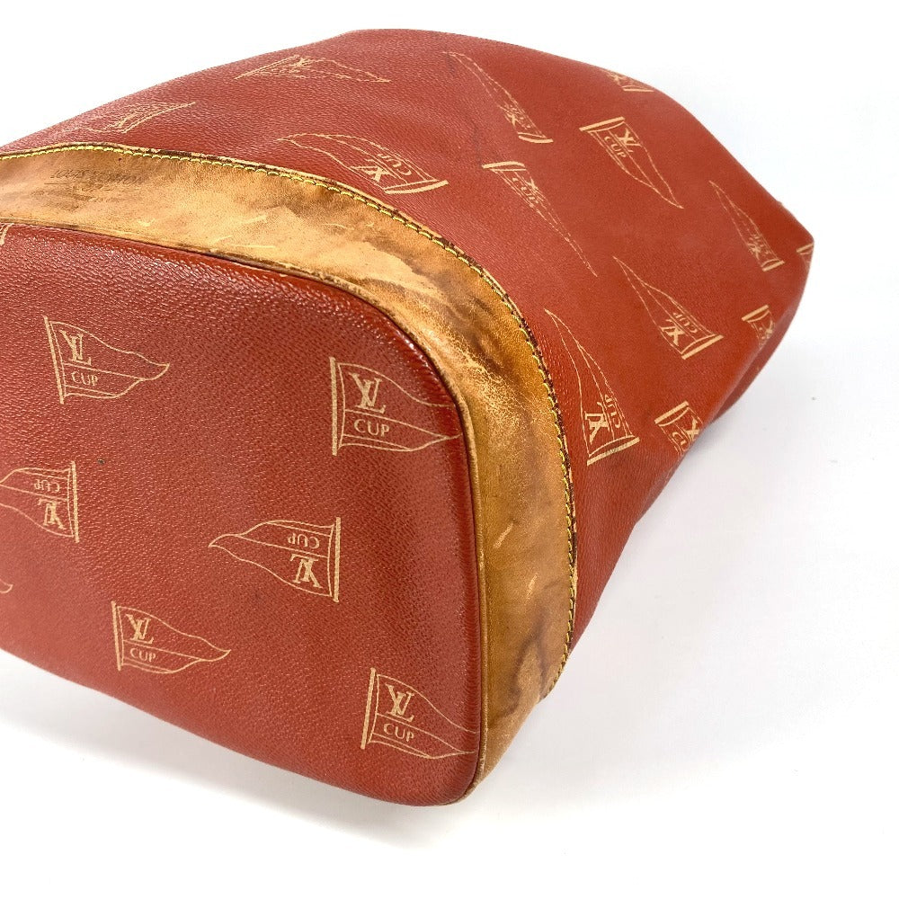 LOUIS VUITTON M80026 ルイヴィトンカップ 95 LVCUP サントロペ カバン 肩掛け 巾着バッグ ショルダーバッグ レザー/キャンバス レディース アボガニー オレンジ - brandshop-reference