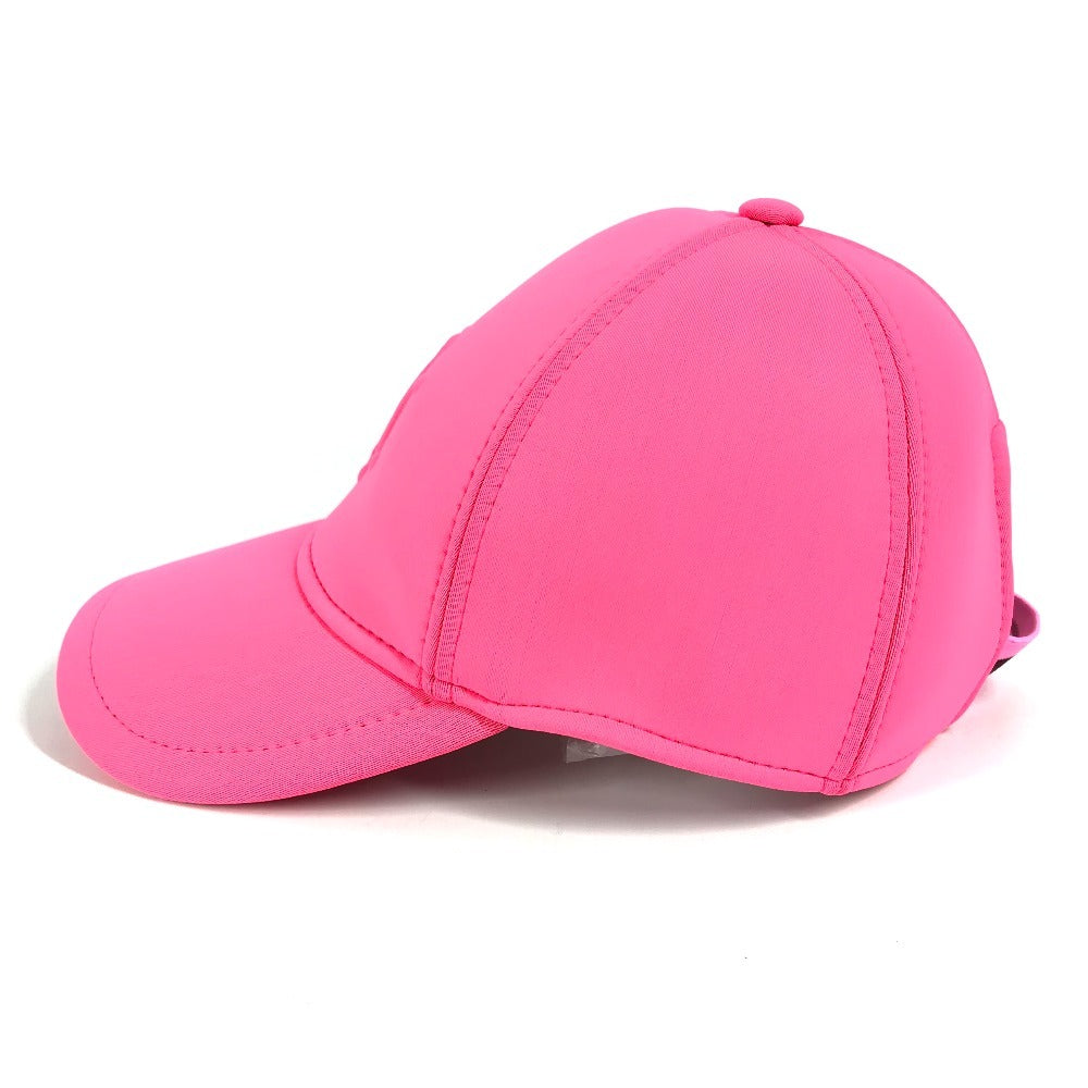 Hermes Neovan Atlantic Hat Cap Baseball Cap Polyurethane Women Pink