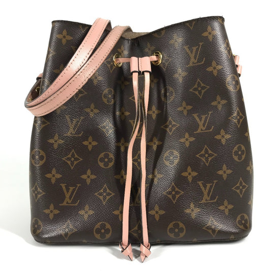 LOUIS VUITTON M44022 モノグラム ネオノエ 巾着 カバン ショルダーバッグ モノグラムキャンバス レディース ローズプードル ブラウン
