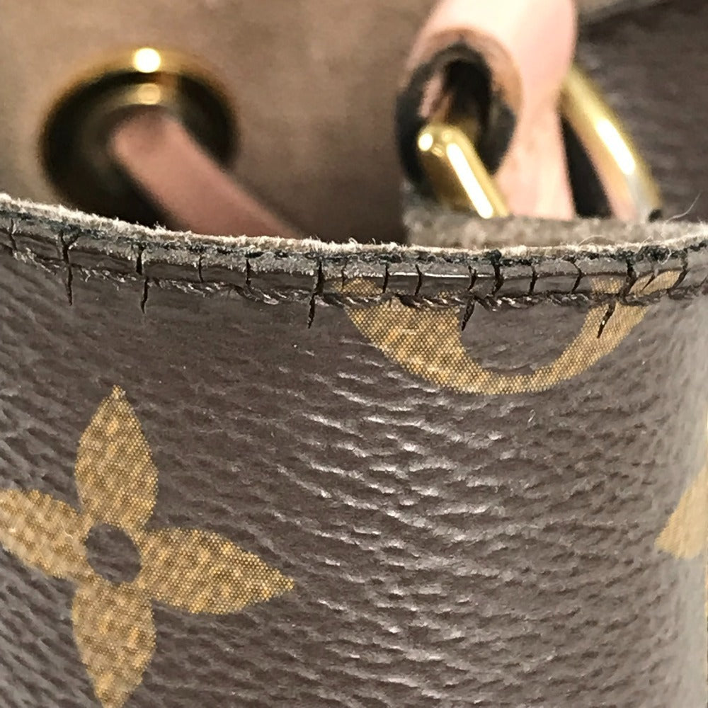 LOUIS VUITTON M44022 モノグラム ネオノエ 巾着 カバン ショルダーバッグ モノグラムキャンバス レディース ローズプードル ブラウン
