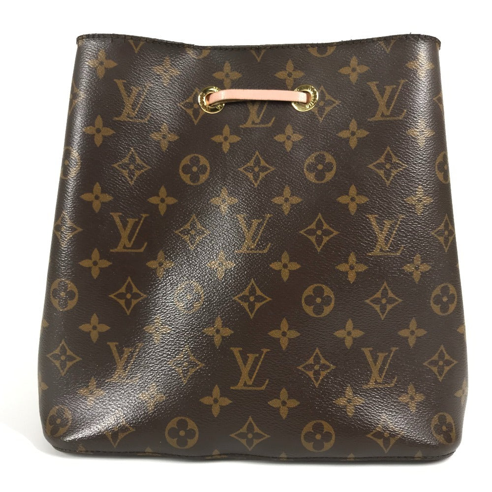 LOUIS VUITTON M44022 モノグラム ネオノエ 巾着 カバン ショルダーバッグ モノグラムキャンバス レディース ローズプードル ブラウン