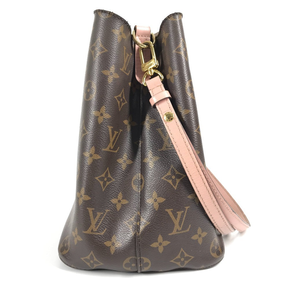 LOUIS VUITTON M44022 モノグラム ネオノエ 巾着 カバン ショルダーバッグ モノグラムキャンバス レディース ローズプードル ブラウン