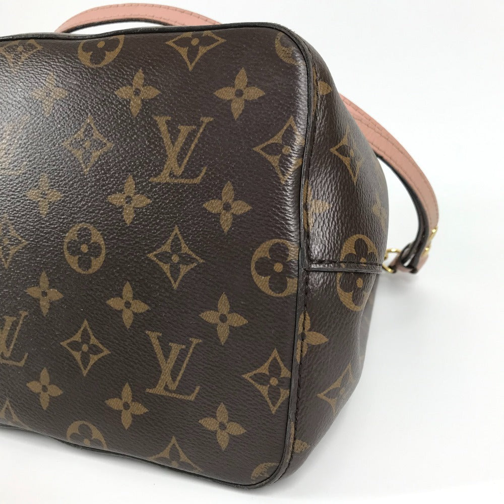 LOUIS VUITTON M44022 モノグラム ネオノエ 巾着 カバン ショルダーバッグ モノグラムキャンバス レディース ローズプードル ブラウン