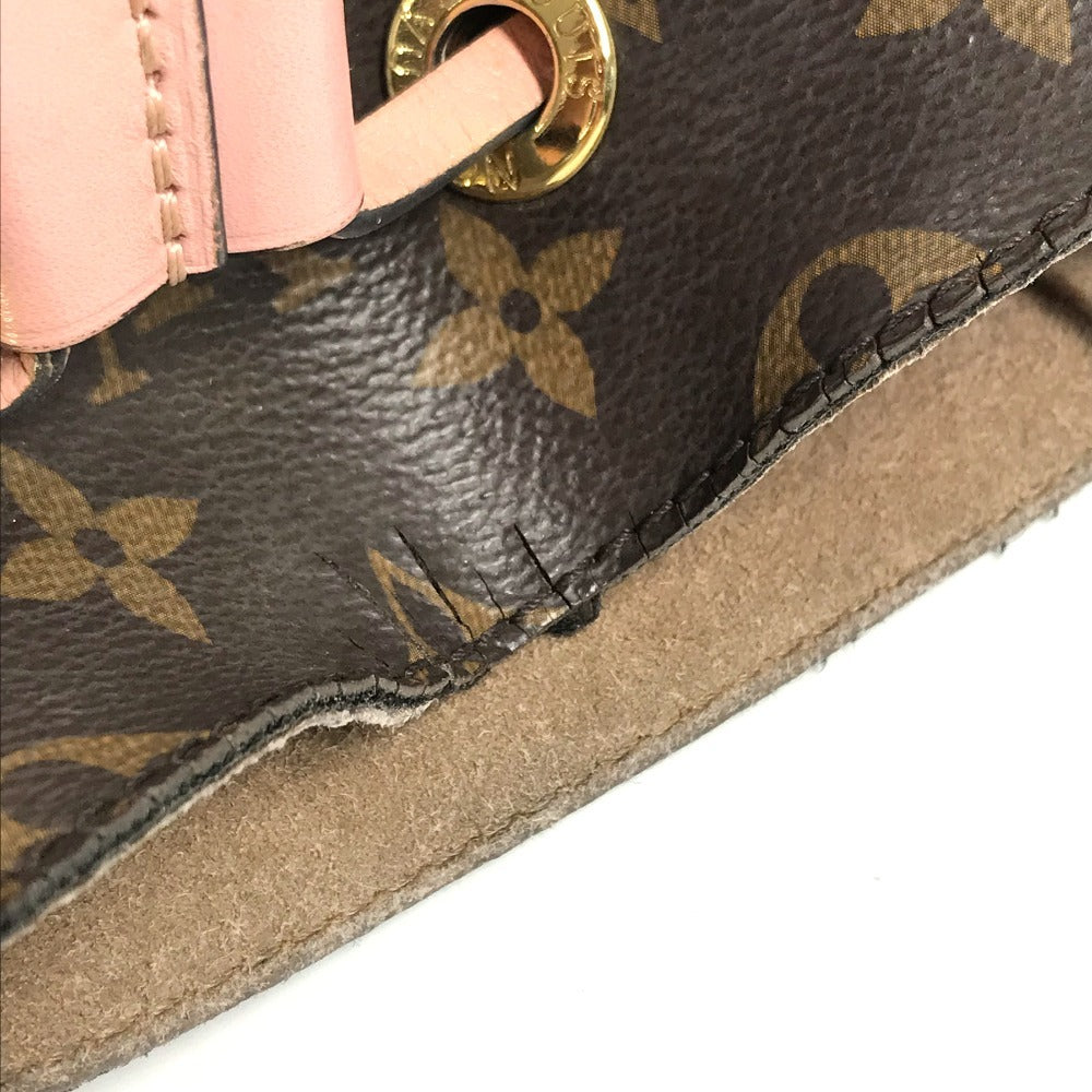 LOUIS VUITTON M44022 モノグラム ネオノエ 巾着 カバン ショルダーバッグ モノグラムキャンバス レディース ローズプードル ブラウン