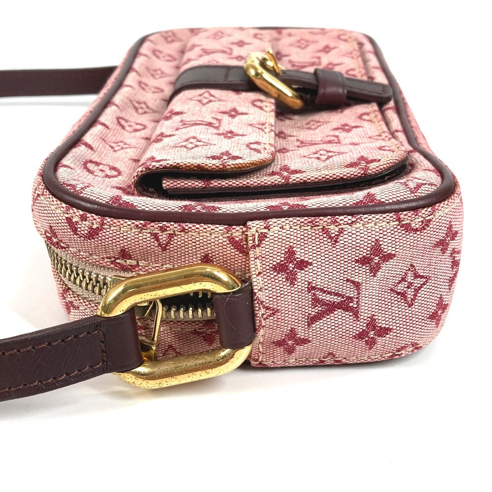 LOUIS VUITTON M92219 モノグラムミニ ジュリエット ポシェット カバン 斜め掛け ショルダーバッグ モノグラムミニキャンバス ユニセックス スリーズ レッド