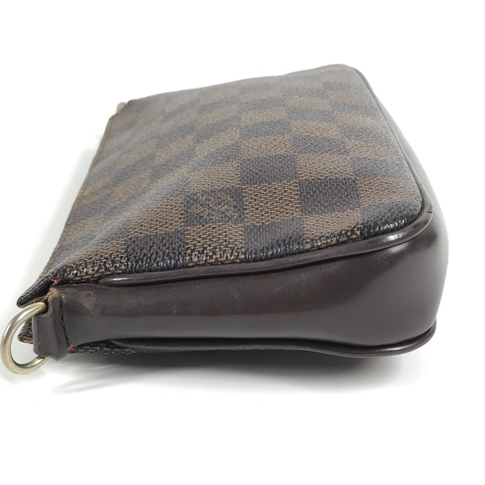 Louis Vuitton N51983 Damier Navona Crossbody Bag Pochette Beg Beg Damier Canvas Unisex Ebene Brown