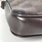 Louis Vuitton N51983 Damier Navona Crossbody Bag Pochette Beg Beg Damier Canvas Unisex Ebene Brown