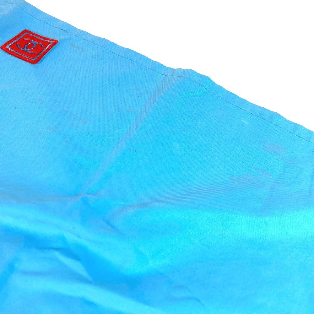 Chanel P19433 Sukan Sukan 02S Logo CC Coco Mark Bottoms Logo Logo Skirt Cotton Women's Blue