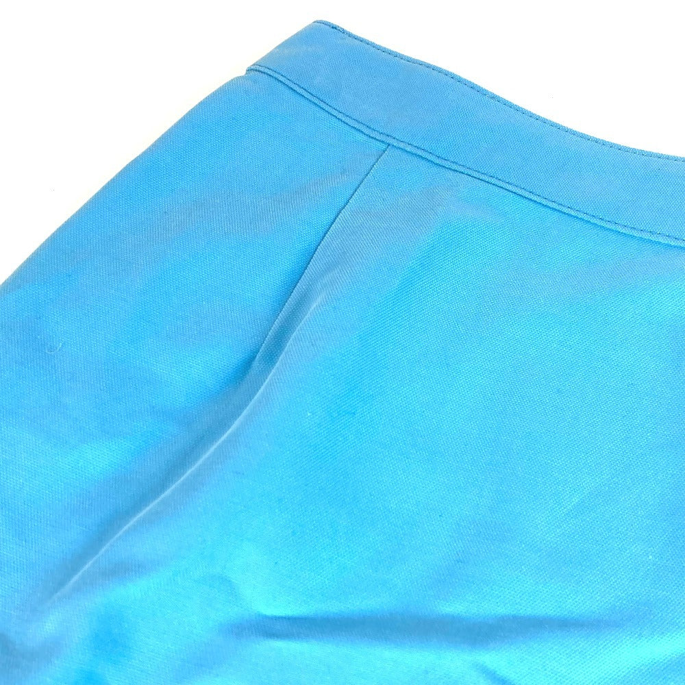 Chanel P19433 Sukan Sukan 02S Logo CC Coco Mark Bottoms Logo Logo Skirt Cotton Women's Blue