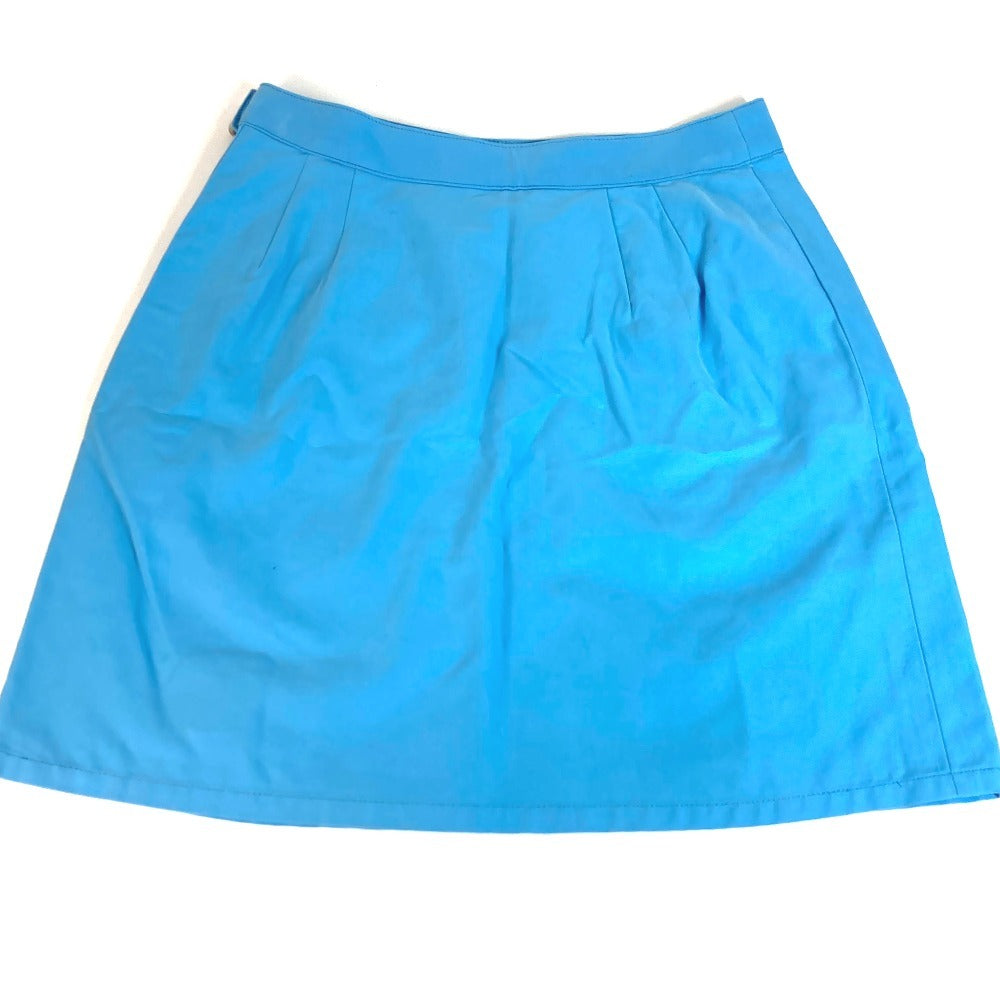 Chanel P19433 Sukan Sukan 02S Logo CC Coco Mark Bottoms Logo Logo Skirt Cotton Women's Blue
