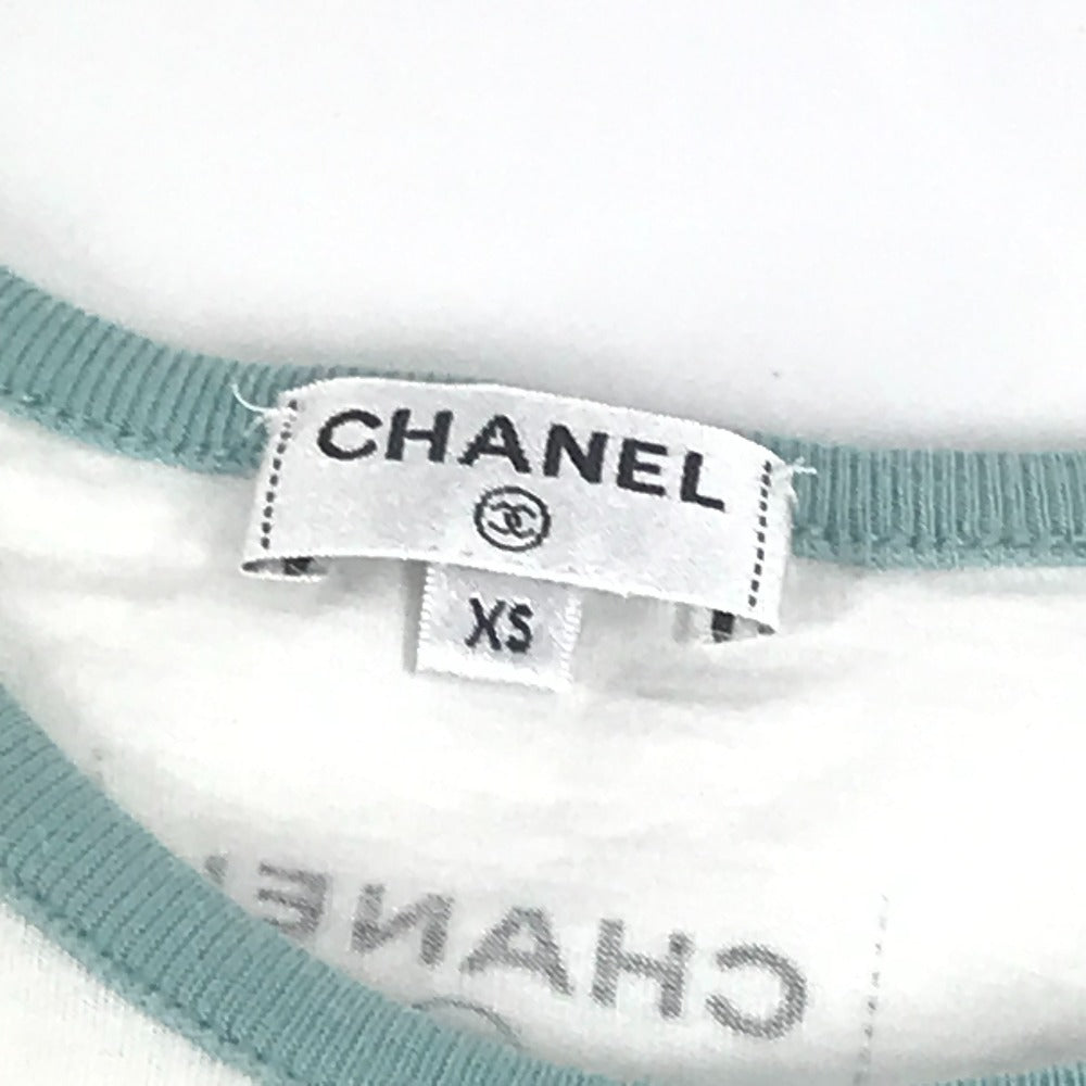 Chanel P55821 Coco Cuba Pakaian Tops Logo T-Shirt Lengan Pendek Kapas Wanita Pink